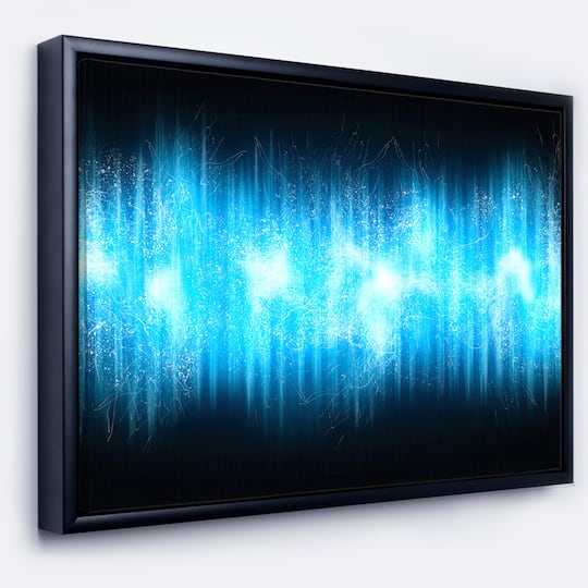 Designart - Blue Ice Flame Abstract